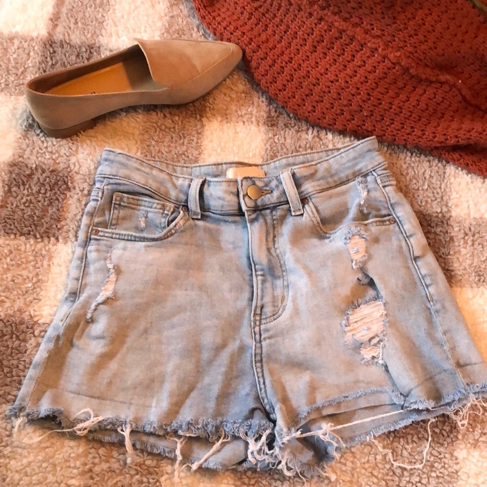 High waisted Jean shorts
